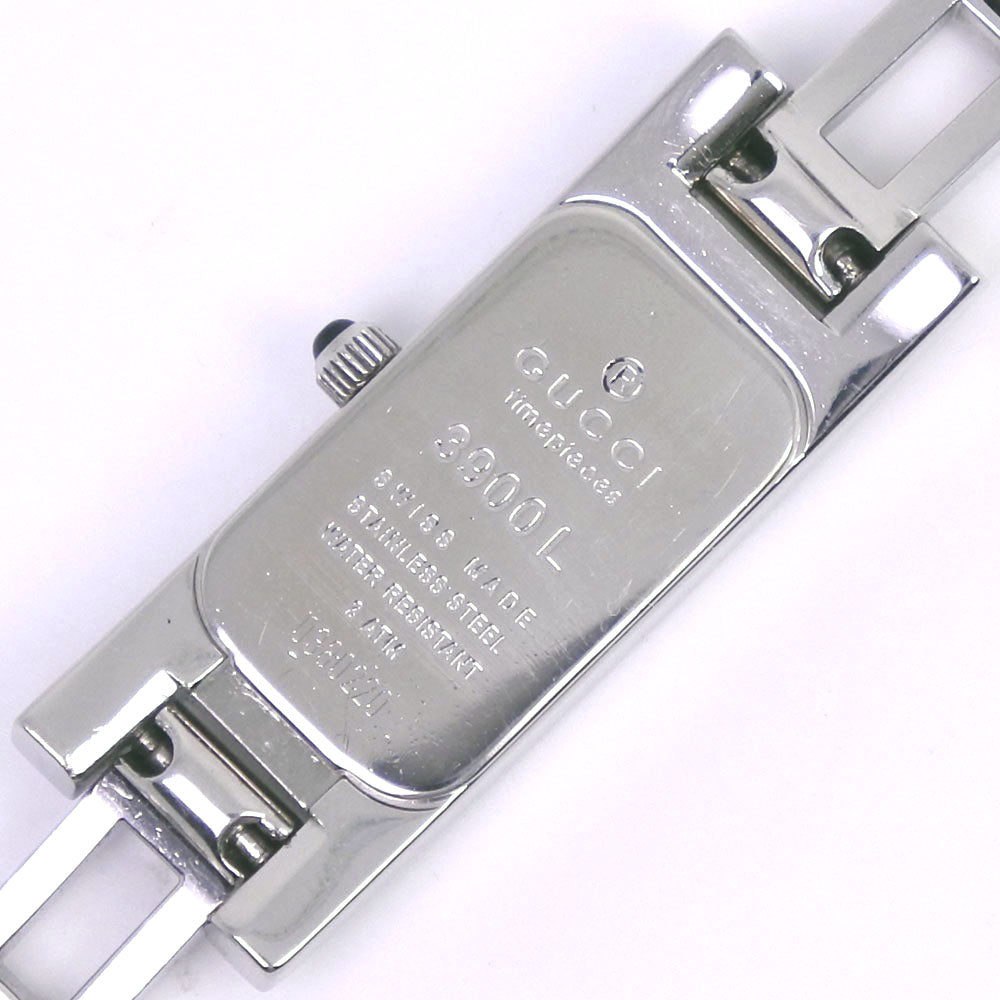 GUCCI Watches Quartz 3900L Stainless Steel Silver 2P diamond Pink shell dial Women Used Authentic