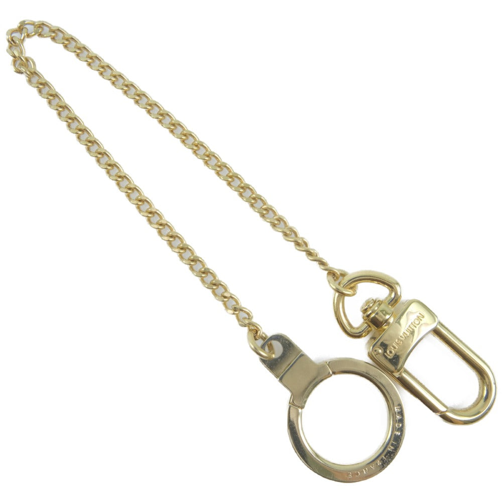LOUIS VUITTON key ring M58021 Metal, Plated Gold gold Bag charm Long chain Chenenne Anocle unisex(Unisex) Used Authentic