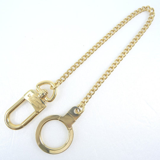 LOUIS VUITTON key ring M58021 Metal, Plated Gold gold Bag charm Long chain Chenenne Anocle unisex(Unisex) Used Authentic