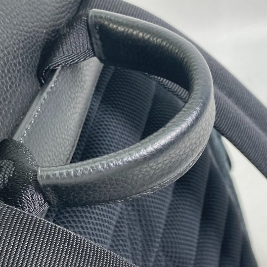 Dior Backpack 1ADBA161YKS Canvas / leather Navy 23Stainless Steel Saddle Oblique mens Used Authentic
