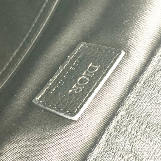 Dior Backpack 1ADBA161YKS Canvas / leather Navy 23Stainless Steel Saddle Oblique mens Used Authentic