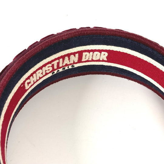 Dior hair accessory Velor wine-red hair accessory Canage Women Used Authentic