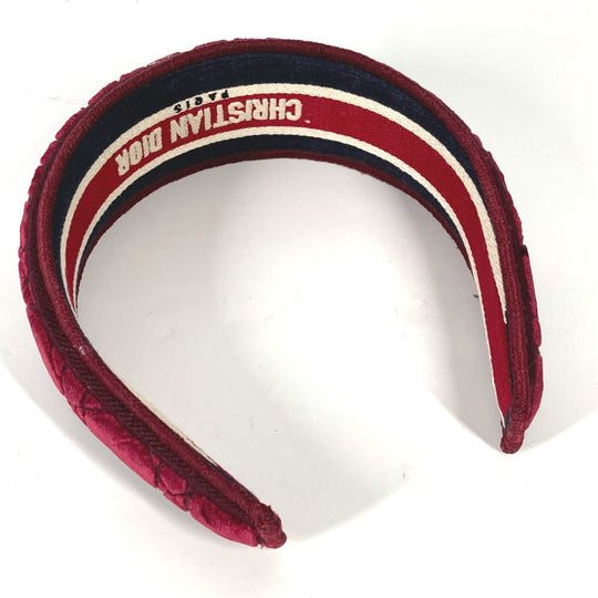 Dior hair accessory Velor wine-red hair accessory Canage Women Used Authentic