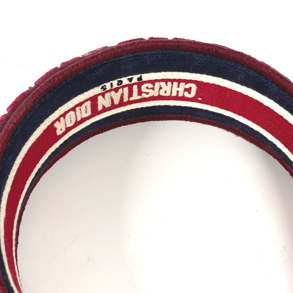 Dior hair accessory Velor wine-red hair accessory Canage Women Used Authentic