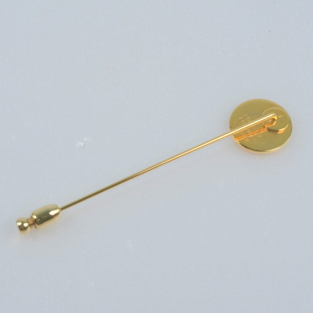 HERMES Brooch Plated Gold gold Pin Brooch Serie Women(Unisex) Used Authentic