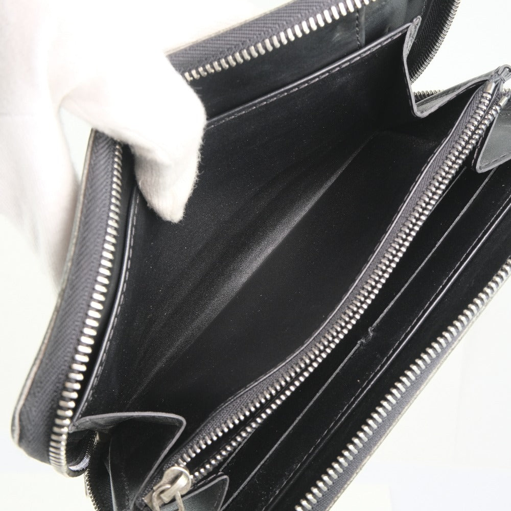 LOUIS VUITTON Long Wallet Purse M97026 Calfskin black Utah Zippy Organizer unisex(Unisex) Used Authentic