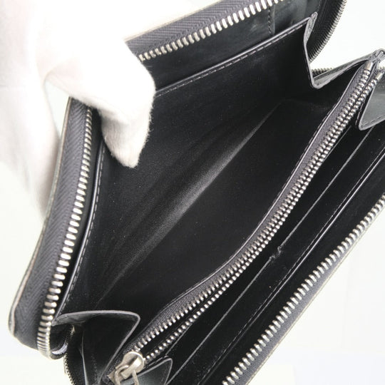 LOUIS VUITTON Long Wallet Purse M97026 Calfskin black Utah Zippy Organizer unisex(Unisex) Used Authentic