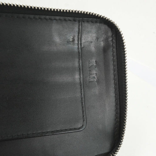 LOUIS VUITTON Long Wallet Purse M97026 Calfskin black Utah Zippy Organizer unisex(Unisex) Used Authentic