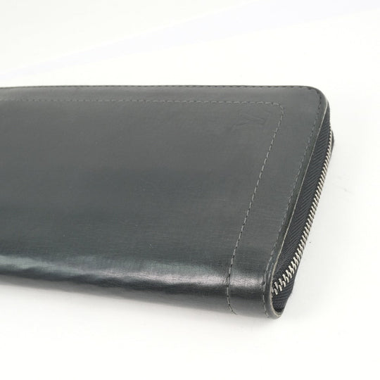 LOUIS VUITTON Long Wallet Purse M97026 Calfskin black Utah Zippy Organizer unisex(Unisex) Used Authentic