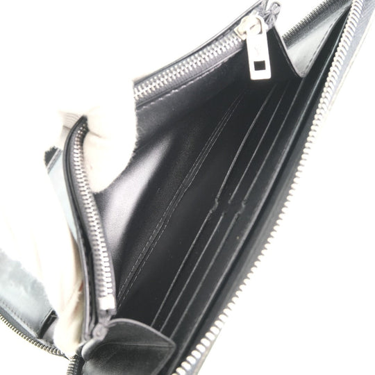 LOUIS VUITTON Long Wallet Purse M97026 Calfskin black Utah Zippy Organizer unisex(Unisex) Used Authentic