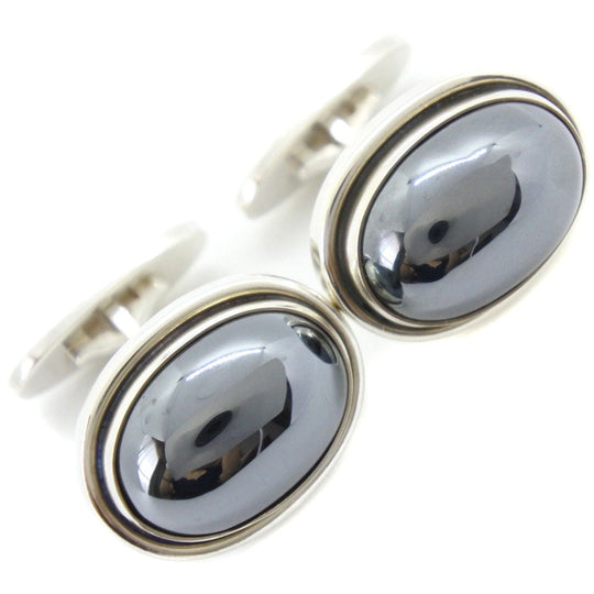 Georg Jensen cuffs Silver925, Hematite Silver mens Used Authentic