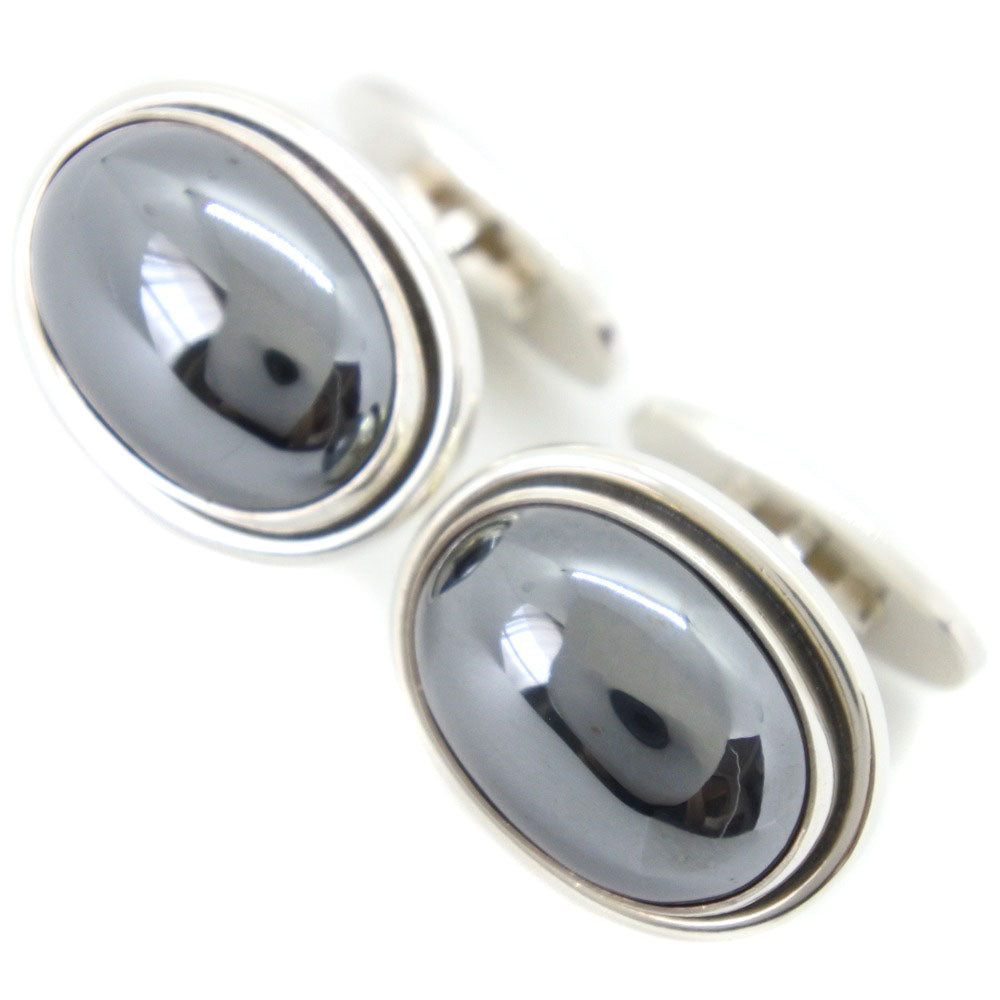 Georg Jensen cuffs Silver925, Hematite Silver mens Used Authentic