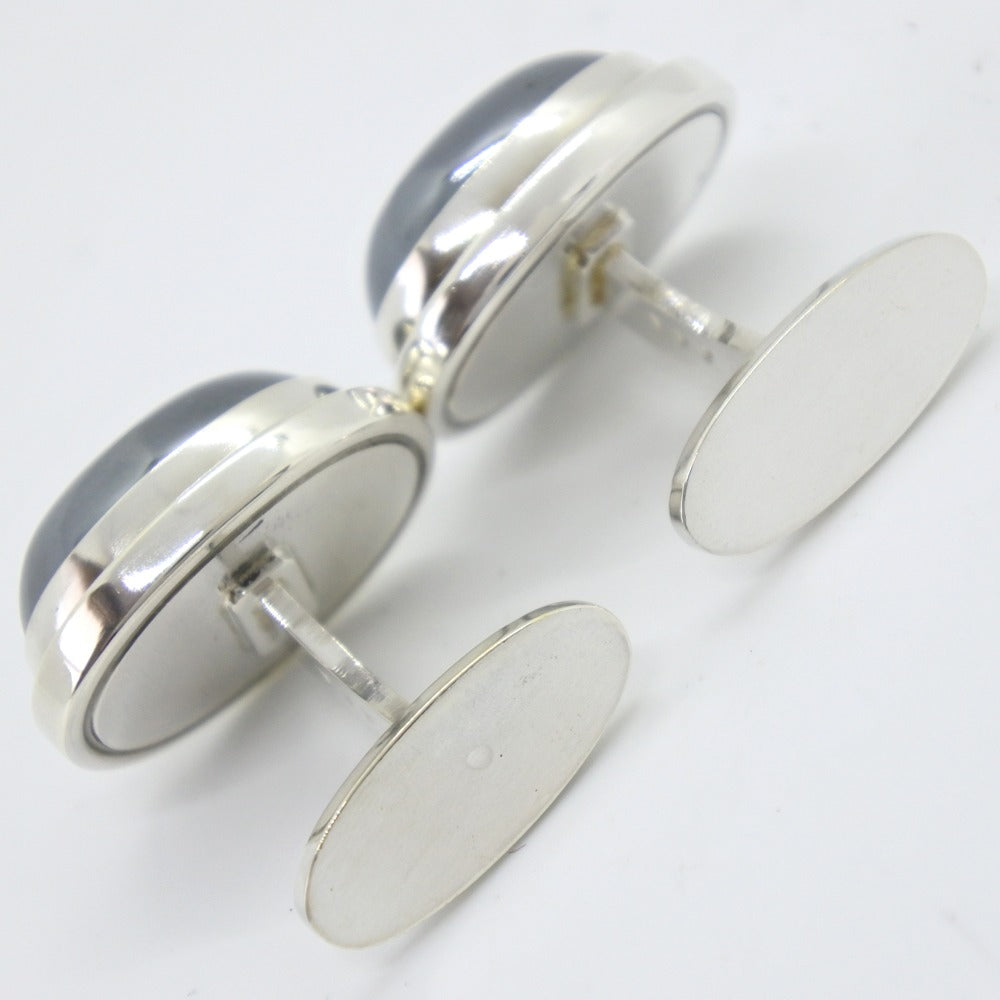 Georg Jensen cuffs Silver925, Hematite Silver mens Used Authentic