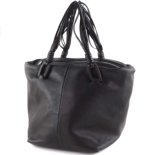 LOEWE Handbag lambskin black Women Used Authentic