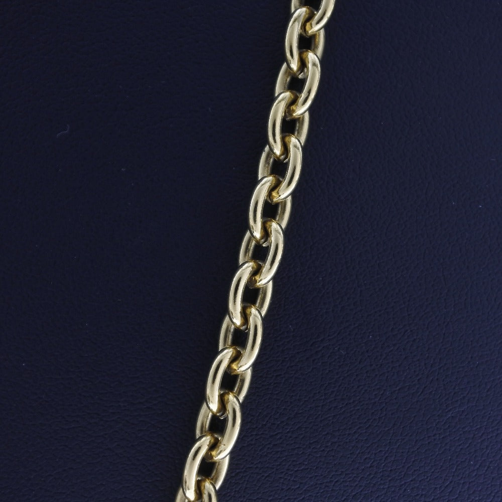 CHANEL Necklace Plated Gold gold Matrasse COCO Mark Women Used Authentic