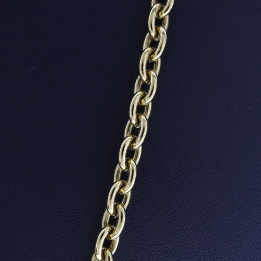 CHANEL Necklace Plated Gold gold Matrasse COCO Mark Women Used Authentic