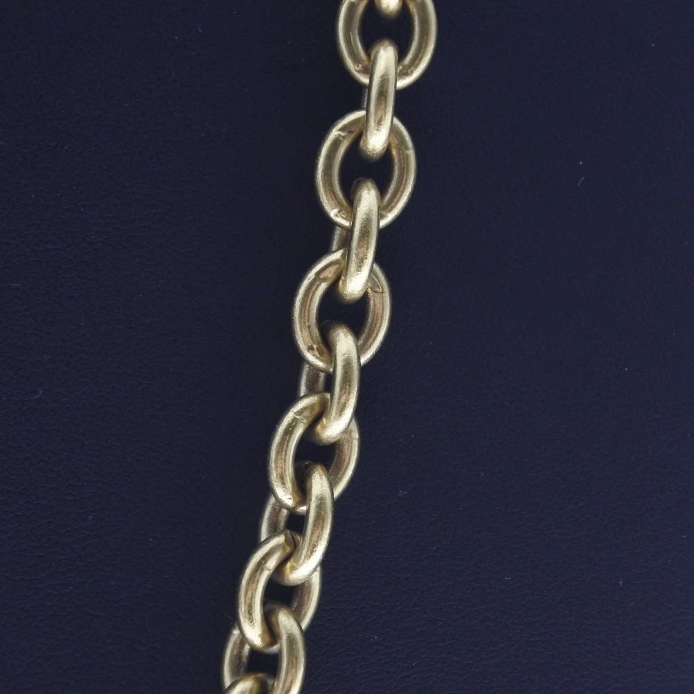 CHANEL Necklace Plated Gold gold Hose motif COCO Mark Women Used Authentic