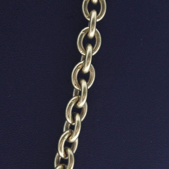 CHANEL Necklace Plated Gold gold Hose motif COCO Mark Women Used Authentic