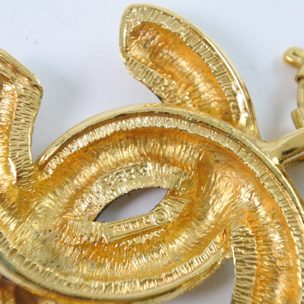 CHANEL Necklace Plated Gold gold vintage Matrasse COCO Mark Women Used Authentic