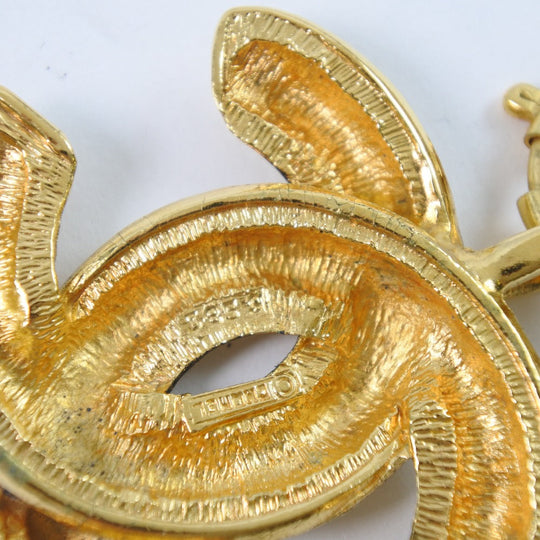 CHANEL Necklace Plated Gold gold vintage Matrasse COCO Mark Women Used Authentic