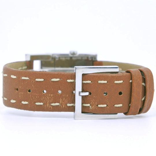 FENDI Watches Quartz 004-5200G-452 Stainless Steel , Leather Brown Olologi beige dial Women Used Authentic