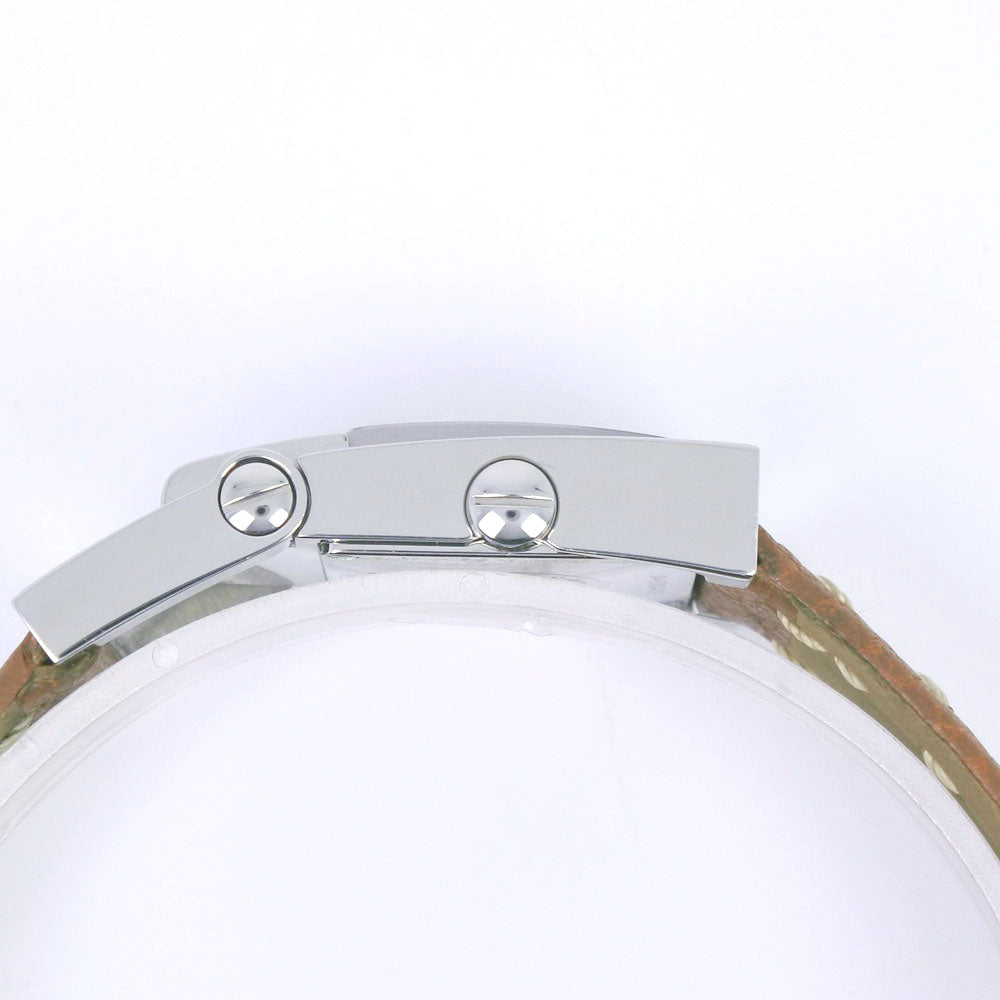 FENDI Watches Quartz 004-5200G-452 Stainless Steel , Leather Brown Olologi beige dial Women Used Authentic