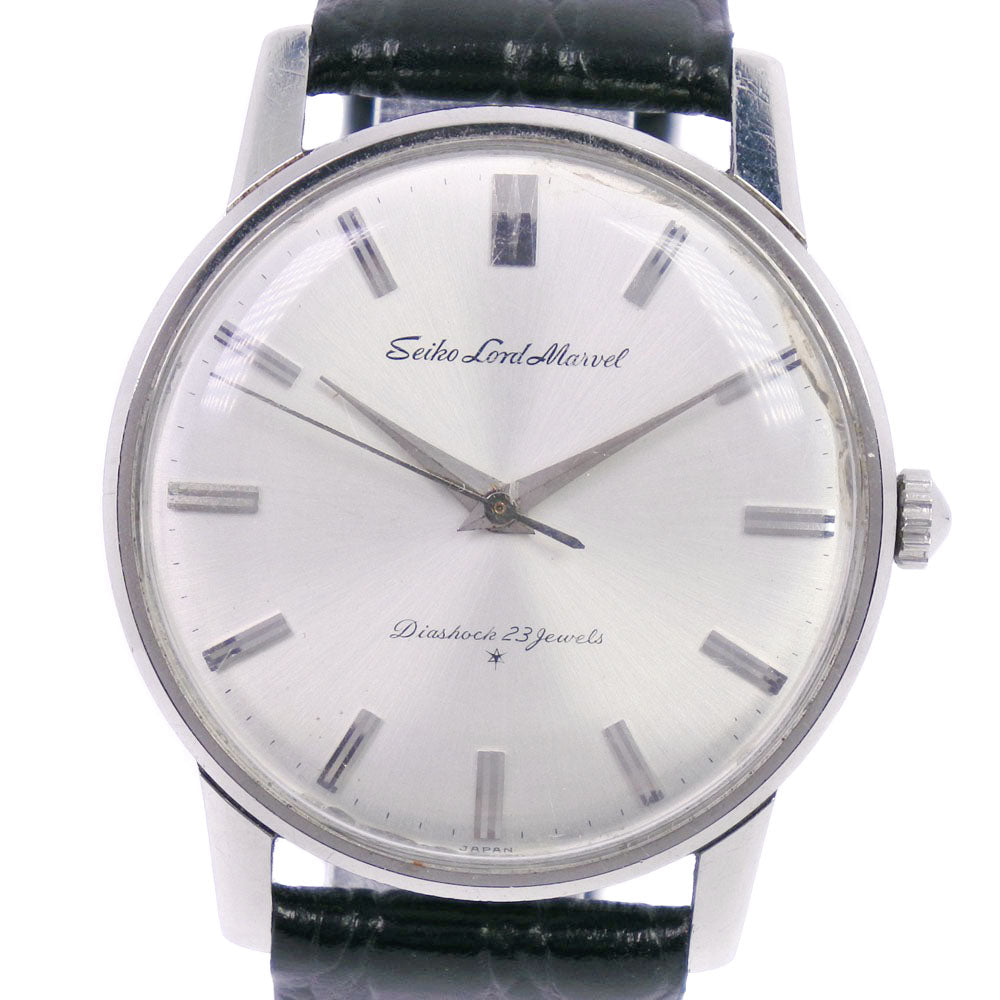 SEIKO Watches Hand Winding 5740-1990 Stainless Steel , Leather Silver Road marvel Silver dial