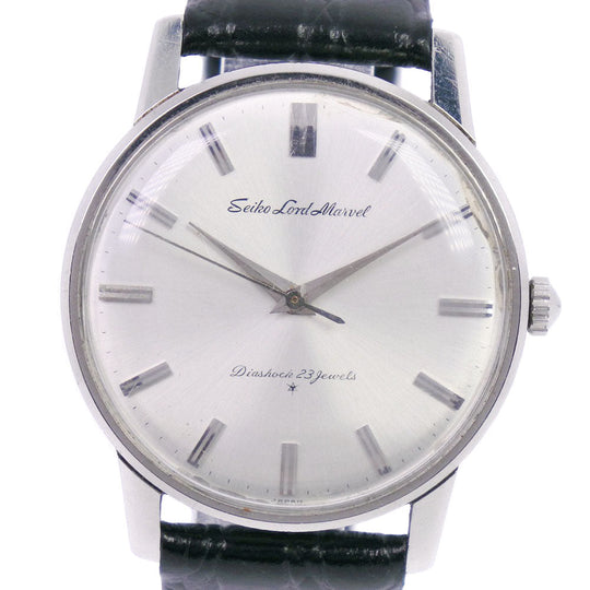 SEIKO Watches Hand Winding 5740-1990 Stainless Steel , Leather Silver Road marvel Silver dial