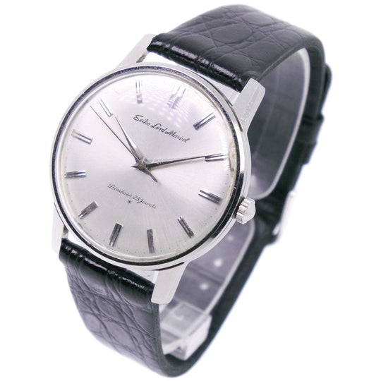 SEIKO Watches Hand Winding 5740-1990 Stainless Steel , Leather Silver Road marvel Silver dial