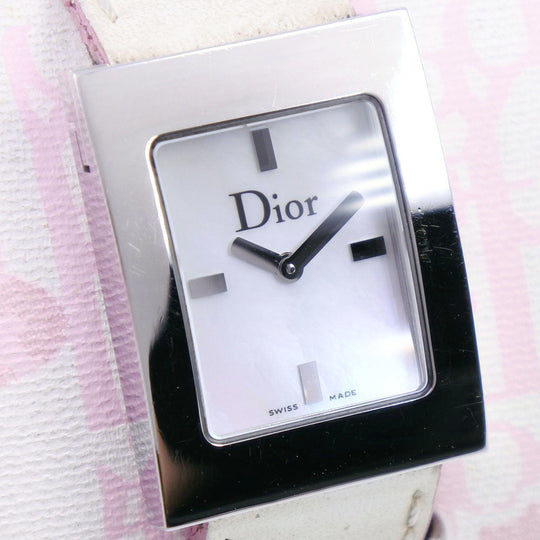 Christian Dior Watches Quartz D78-109 Stainless Steel , Leather White Maris White shell dial Women Used Authentic