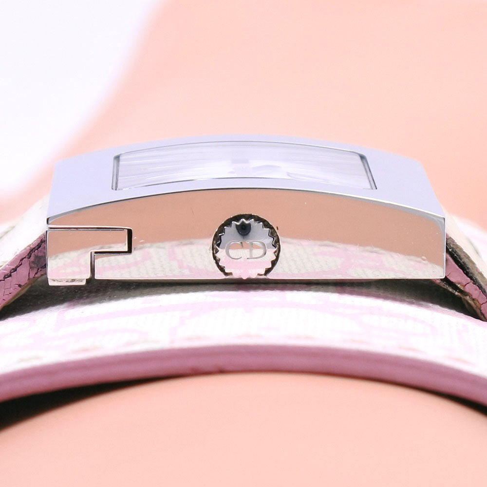 Christian Dior Watches Quartz D78-109 Stainless Steel , Leather White Maris White shell dial Women Used Authentic