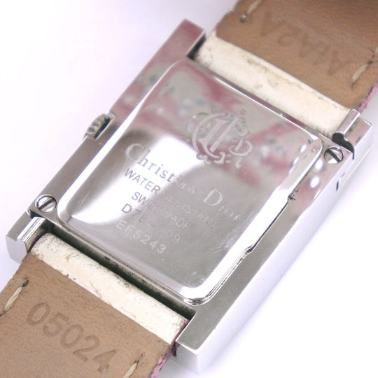 Christian Dior Watches Quartz D78-109 Stainless Steel , Leather White Maris White shell dial Women Used Authentic
