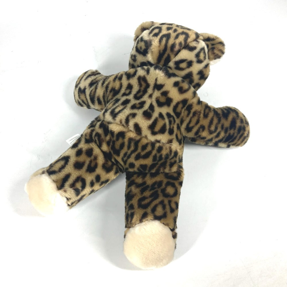 Dior Plush Doll cotton Brown doll bear bear interior Leopard Pattern Kids Used Authentic