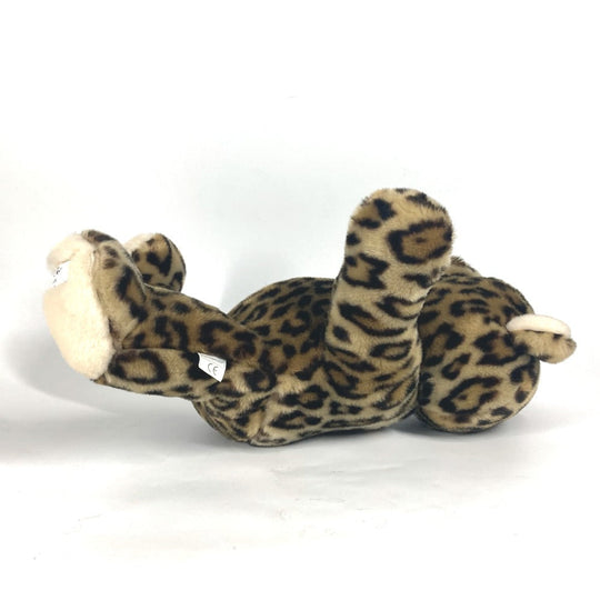 Dior Plush Doll cotton Brown doll bear bear interior Leopard Pattern Kids Used Authentic