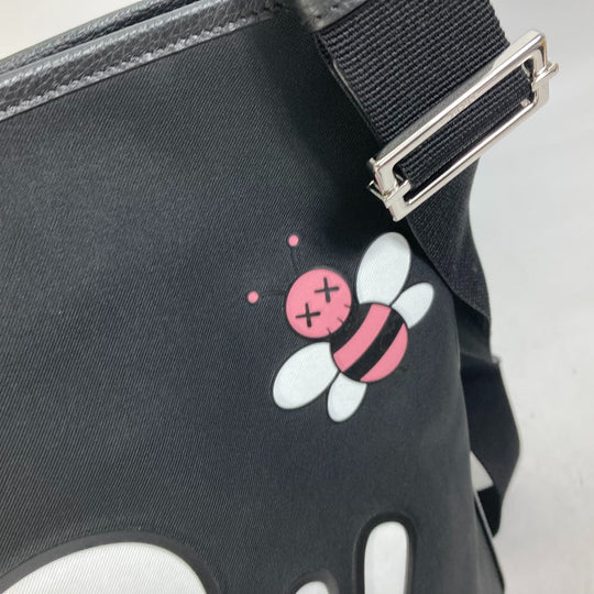 DIOR HOMME Tote Bag Nylon / leather black KAWS collaboration Japan limited Crossbody BEE bee logo mens Used Authentic