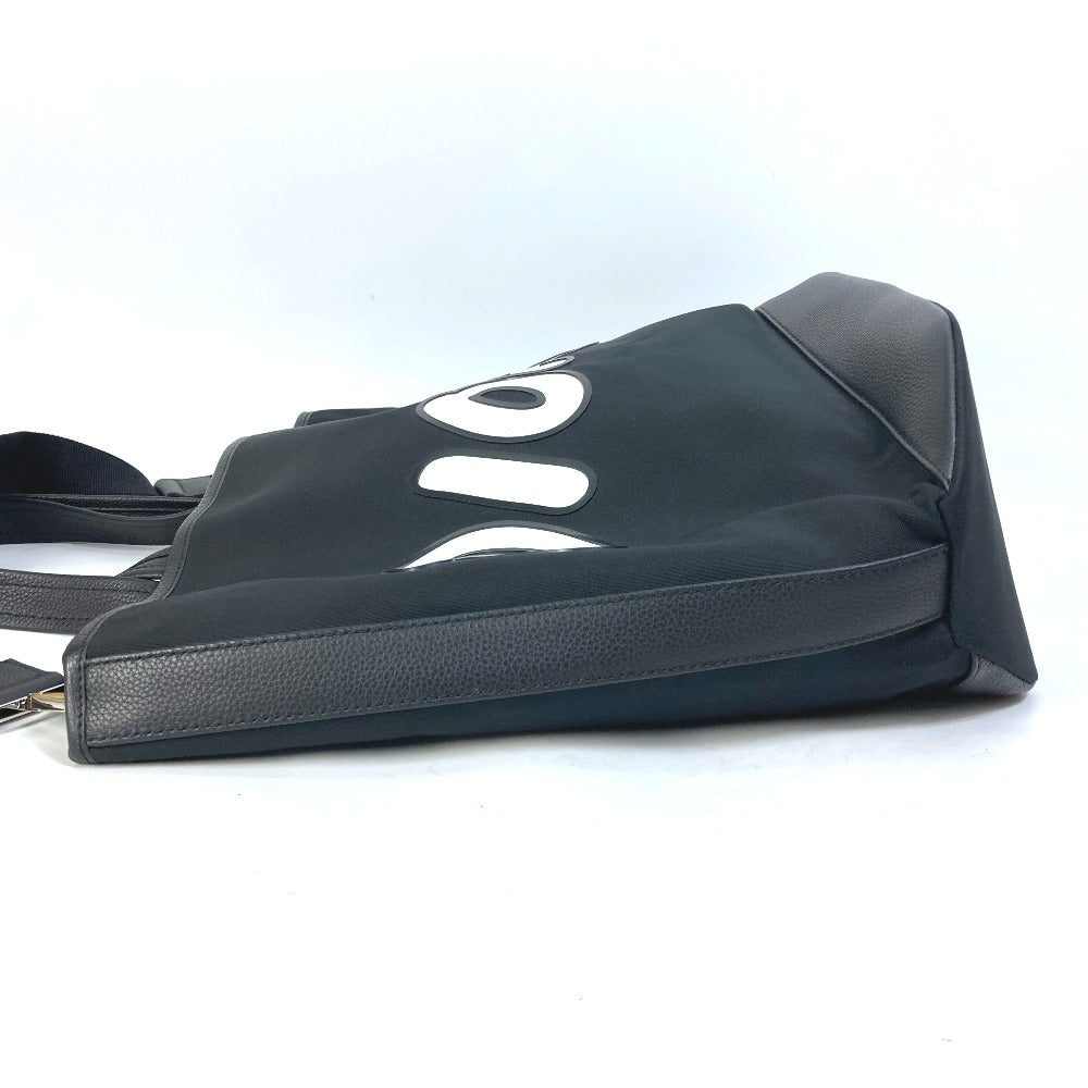 DIOR HOMME Tote Bag Nylon / leather black KAWS collaboration Japan limited Crossbody BEE bee logo mens Used Authentic