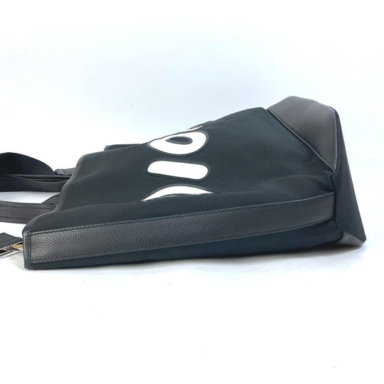 DIOR HOMME Tote Bag Nylon / leather black KAWS collaboration Japan limited Crossbody BEE bee logo mens Used Authentic
