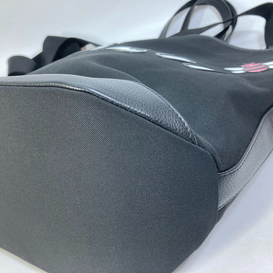 DIOR HOMME Tote Bag Nylon / leather black KAWS collaboration Japan limited Crossbody BEE bee logo mens Used Authentic