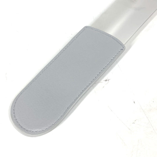 Dior Shoehorn Leather, Metal Silver novelty logo shoehorn mens Used Authentic