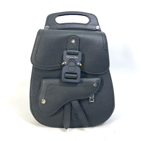 Dior Backpack Calfskin black Bag Gallop Gallop mens Used Authentic