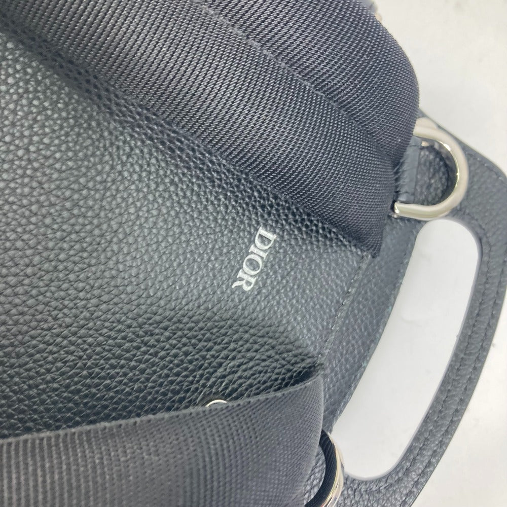 Dior Backpack Calfskin black Bag Gallop Gallop mens Used Authentic