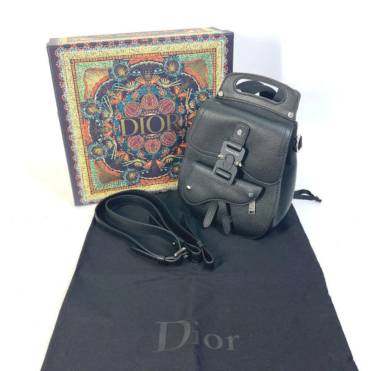 Dior Backpack Calfskin black Bag Gallop Gallop mens Used Authentic