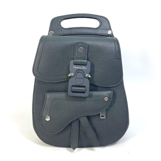 Dior Backpack Calfskin black Bag Gallop Gallop mens Used Authentic