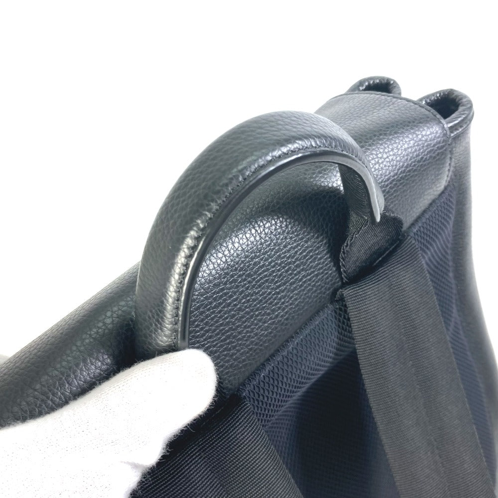 Dior Backpack 1ADBA143SSE leather black Saddle backpack mens Used Authentic