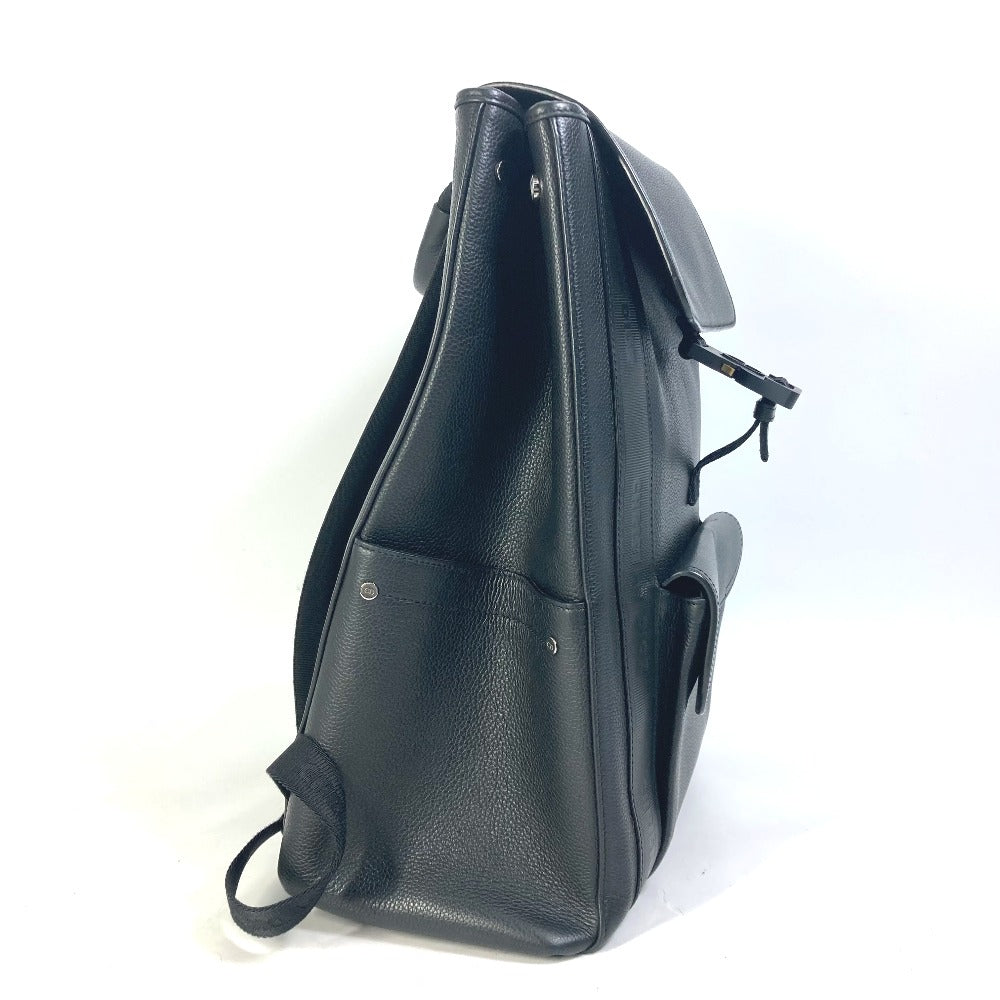 Dior Backpack 1ADBA143SSE leather black Saddle backpack mens Used Authentic