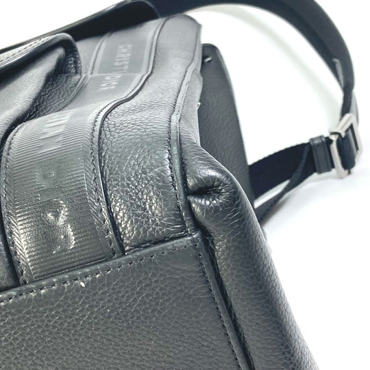 Dior Backpack 1ADBA143SSE leather black Saddle backpack mens Used Authentic