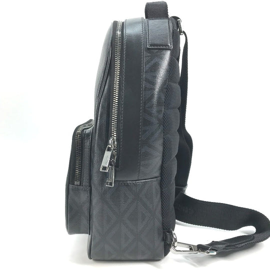 Dior Sling bag 1ESBO038CDP_H43E leather black CD Diamond Rider Sling Bag mens Used Authentic