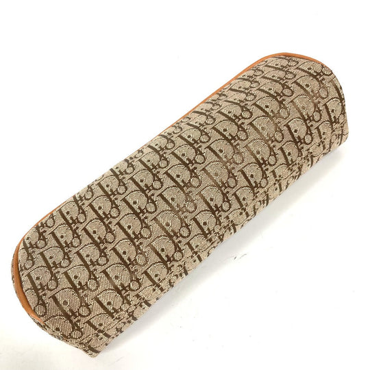 Dior pencil case Canvas / leather beige Pouch Trotter logo Women Used Authentic