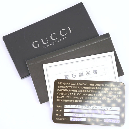 GUCCI Watches Quartz 8600L Stainless Steel, GG Canvas white White dial Women Used Authentic