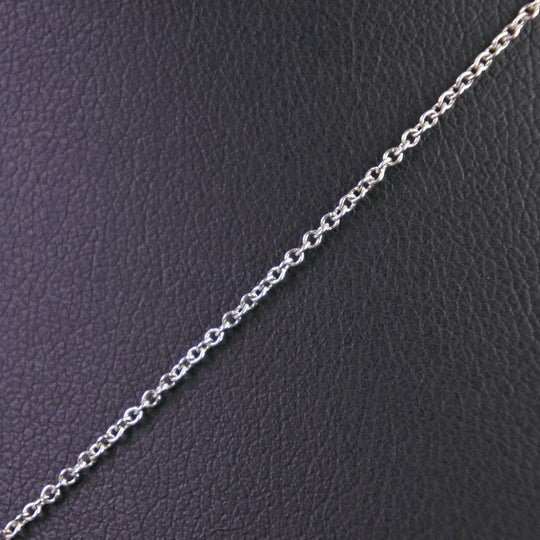 TIFFANY&Co. Necklace Pt950Platinum, Diamond Silver 0.3ct Solitaire Women Used Authentic